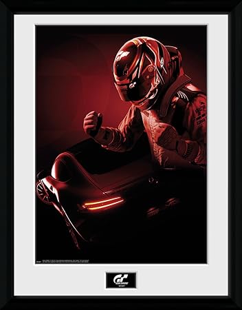 GB eye Ltd Gran Turismo Schlüssel Kunstdruck gerahmt 30 x 40 cm, Holz, Verschiedene, 52 x 44 x 3 cm