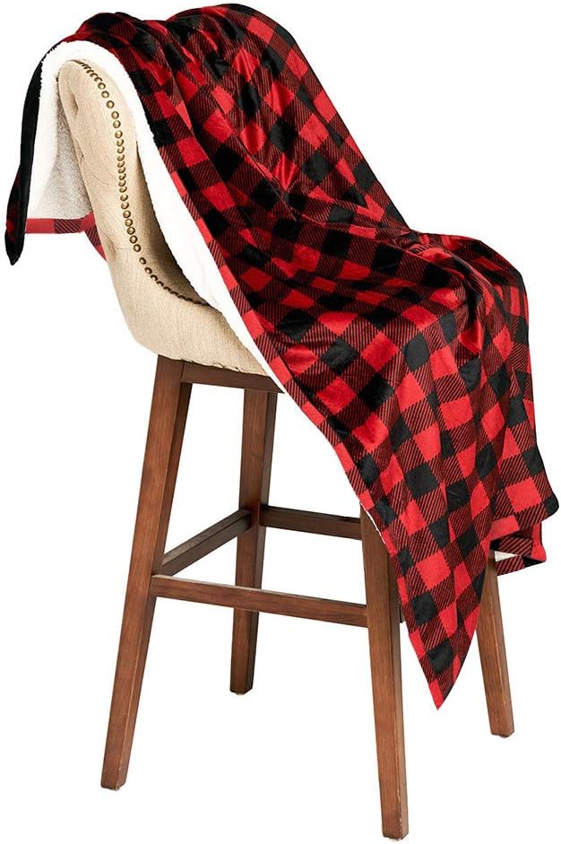 Amazon.com: BUZIO Sherpa Fleece Weighted Blanket for Adult, 20 lbs