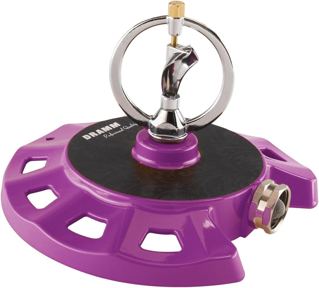 Dramm 15073 ColorStorm Spinning Sprinkler, Yellow : Stationary Lawn And Garden Sprinklers : Garden & Outdoor