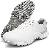 DONFAAUK Spiked Golf Shoes for Female Golfer Waterproof Golf Footwears Comfortable Outdoor Training Sneakers