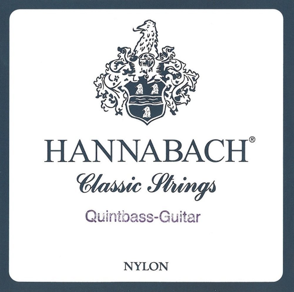 Hannabach Classical Guitar Strings Series 840 Medium Tension for Quintbass Guitar, plain nylon, scale 740-750 mm - C3-8403MT