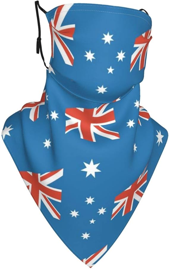 Heard and McDonald Islands Flag Neck Gaiter with Filter Scarf Face Mask Cover Bandanas at Amazon