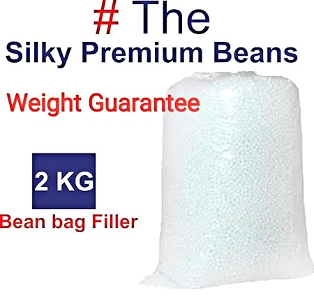 # The Silky Beans 2 KG Premium A-Grade for Bean Bag Filler/Refill/Filling.