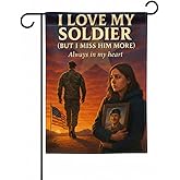 FLAGMEUP8386 Army Veteran Christmas Garden Flag 12x18 In Doublesided, Always in Heart Design, Military Outdoor Home Decor for Veterans Day, Patriot Day, Festive Holiday Tribute