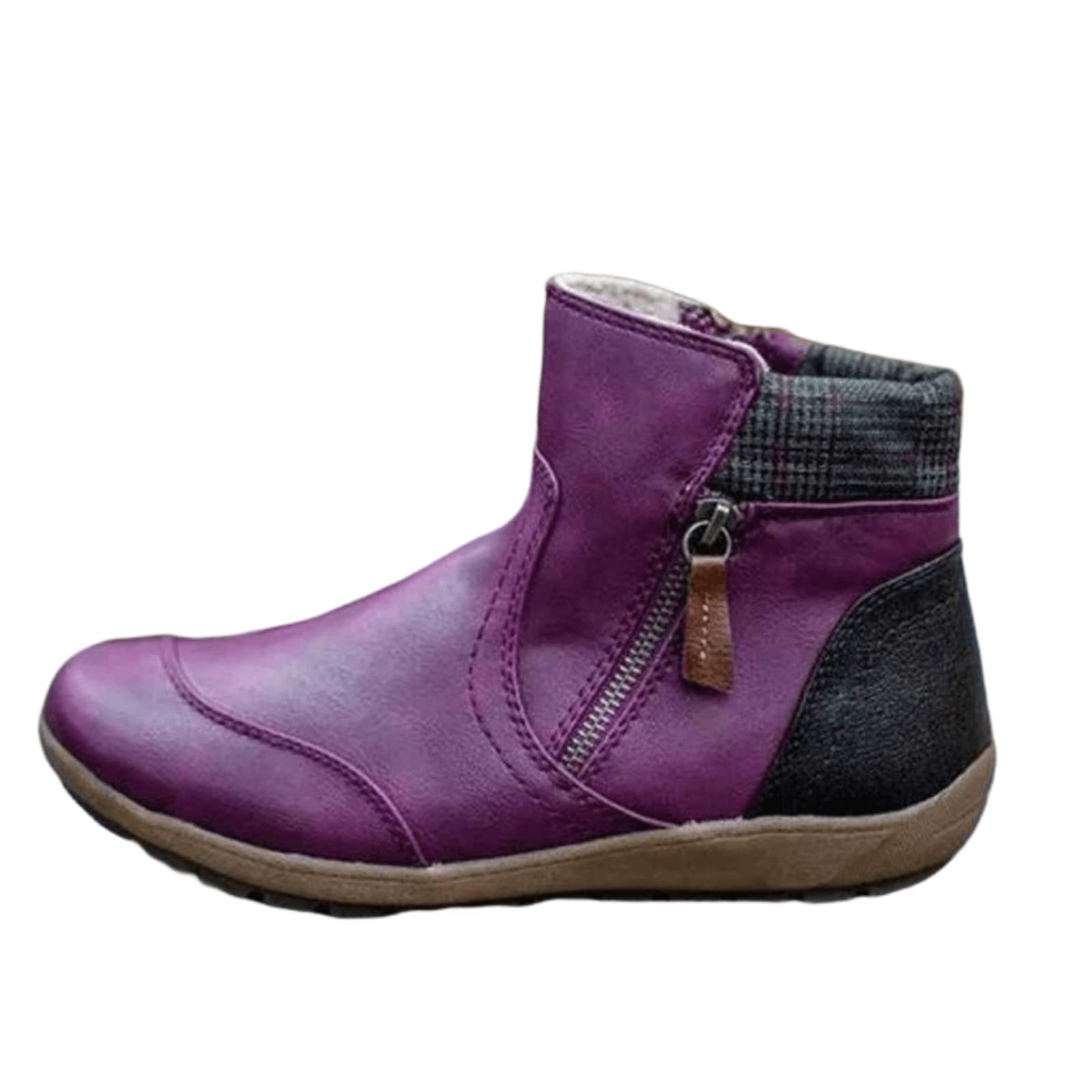 Booties For Women Low Heel Sexy,Women Vintage Retro Short Western