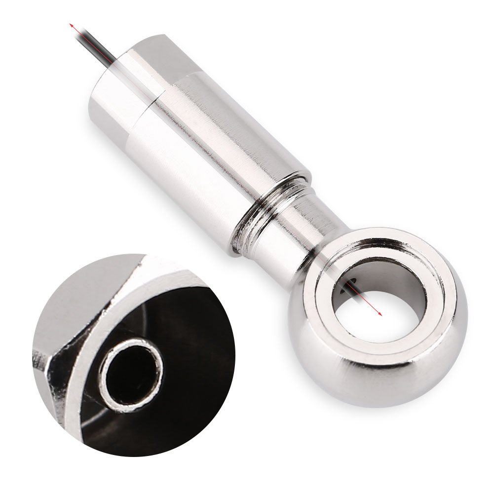 Topiky Bike Oil Disc Insert Kit,Compression Olive Fitting,for SLX XT Magura MT4 AVID Bicycle Brake,for Oil Tube About 5mm/0.19''