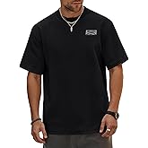 Bealin Mens Heavy Weight Oversized Crewneck Short Sleeve T-Shirts Summer Casual Cotton Tee Tops