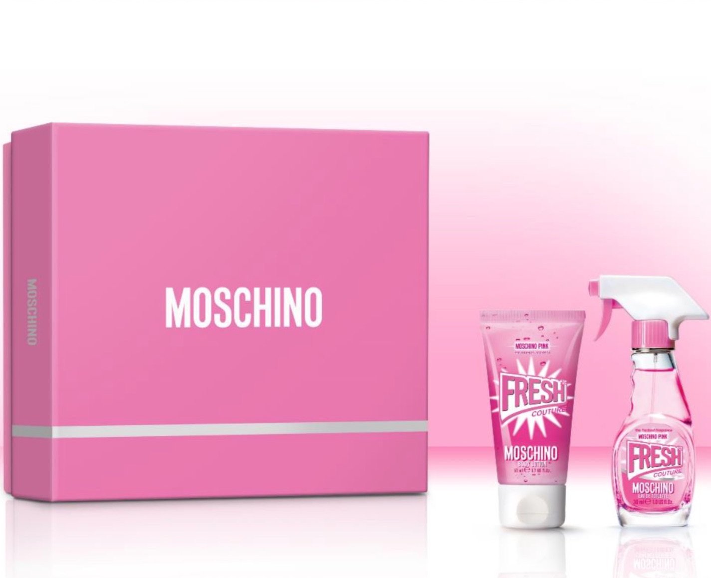 moschino fresh pink set