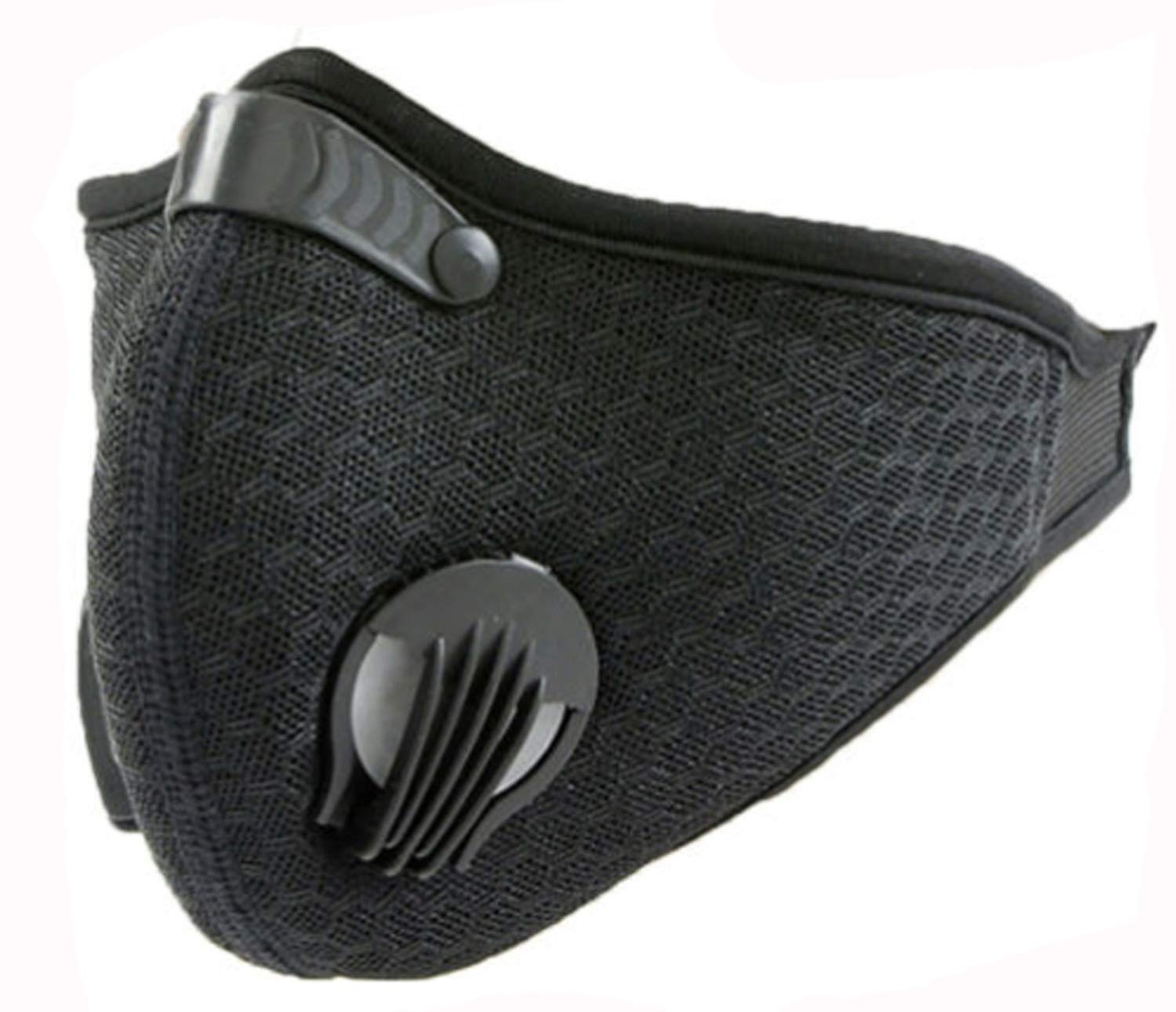 Anti-dust Mask Unisex Training Smog Face Mask Running Dust Filter Cover Masks Cycling Bike MFAZ Morefaz Ltd (Black)