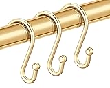 EleCharm Shower Curtain Hooks, Set of 12 Rust Proof
