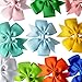 Imanom 40Pcs 3'' Baby Hair Bows Pinwheel Boutique Bow Clips for Girls Kids Teens Toddlers Kids Barrettes Ponytail Holder Hair Accessories
