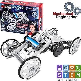 WISHKY STEM Toys Boys 10-12, science kit, Project for Kids, The Young Engineer- Sets for boys 8-12| 4WD Electric…