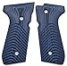 EXEL G10 Grips for Beretta 92/96, Super Slim Full Size, Wave Texture, Cool Hand Brand, Gun Grips Screws Included, Blue/Black