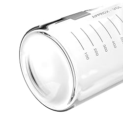 Kestun 6 Packs 1000ml Wide Mouth Graduated Round