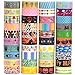 40 Rolls Washi Tape Set , Decorative Tape Christmas Design, Great Glitter washi Tape for Planners, Arts, Crafts, DIY, Colored Masking Tape is fit for Little Boys & Girls (15mm, 40 Colors) …