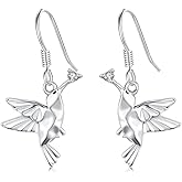 Kootwo Dangle Earrings 925 Sterling Silver Ocean/Cross/Flower Earrings Jewelry Gift for Women