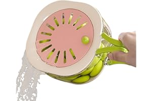 Fruit Washing Bowl with Strainer | 2-in-1 Foldable Handle Multifunctional Home Supplies - Fruit and Vegetable Washer - for Ho