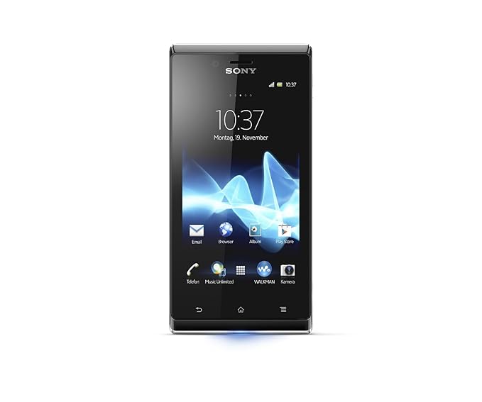 Sony Xperia J Smartphone (10,2 cm (4 Zoll) Touchscreen, Cortex A5, 1GHz, 512MB RAM, 4GB, 5 Megapixel Kamera, Android 4.0) wei