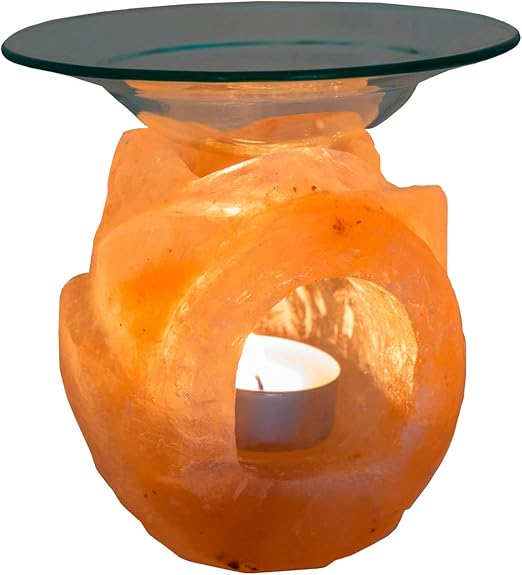 Himalayan Natural Salt Lamp Oil Burner/Candle Wax Tart Burner Warmer