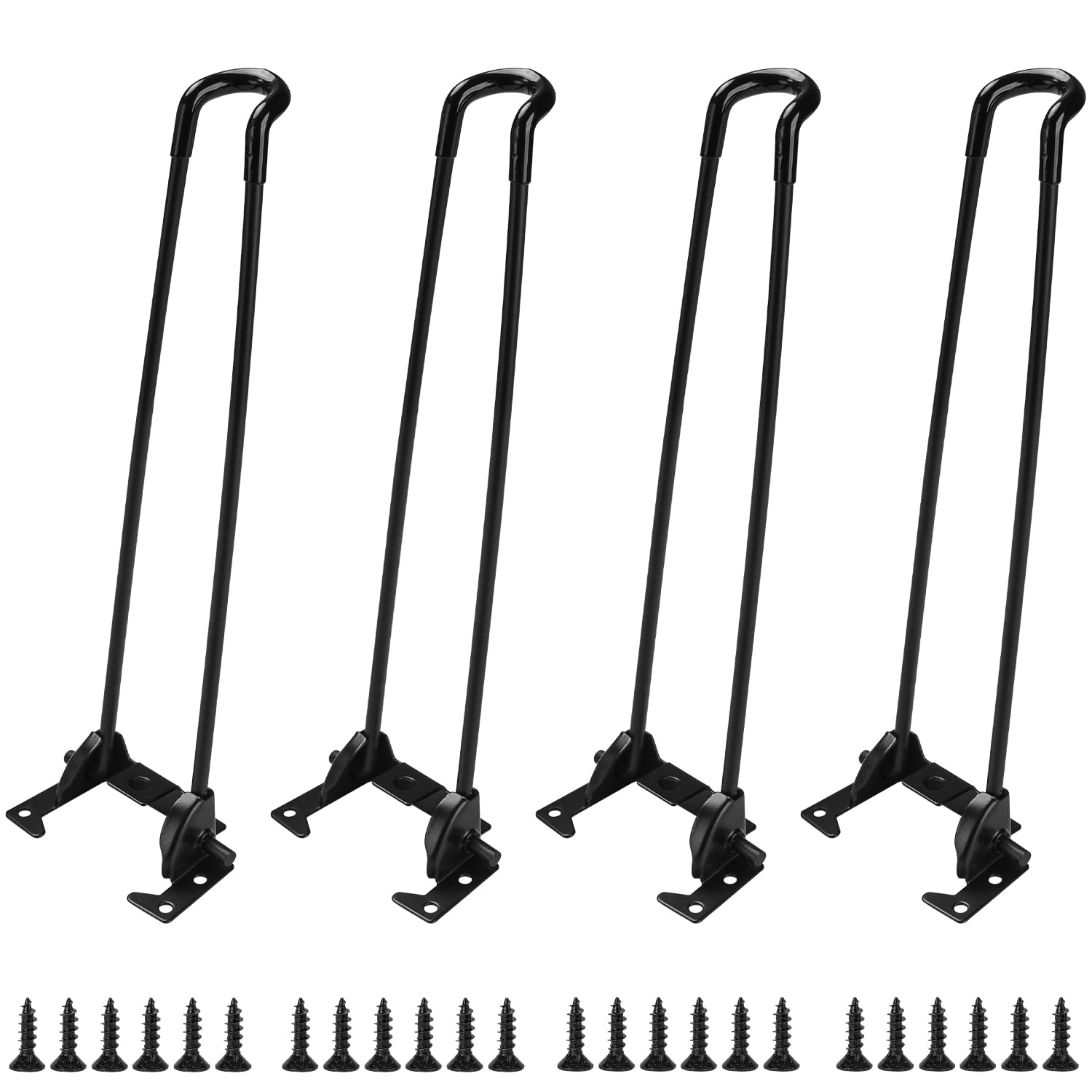 Btowin VCF 12 Inch / 30cm Foldable Hairpin Legs, 4 PCS Metal Folding Table Legs Coffee Table Legs Foldable Laptop Table Legs for Furniture Home DIY Projects,Living Room Table,Bed Table,Picnic Table