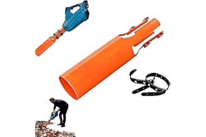 JVTOO Leaf Blower Air Booster, Leaf Blowers Attachment Compatible with Lb615/765, Universal Blade Blowers Air Booster Attachment for 2-4 Inch Circular Nozzle Blow Pipes(Medium, Orange)