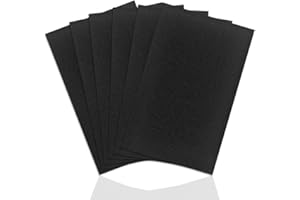 6 Pieces Classic Reserve Aida Cloth Cross Stitch Cloth, DaKuan 11 Count Cross Stitch Fabric, Black, 12 by 18-Inch