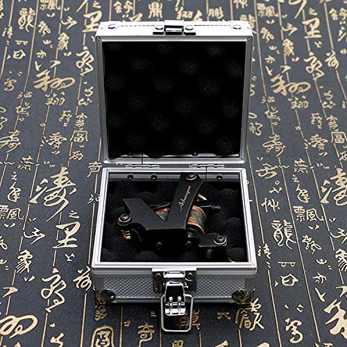Dalkeyie Silver Aluminum Tattoo Machine Gun Box Case Tattooing Kits Tattoo Supply Permanent Makeup Accessories - Thumbnail 2