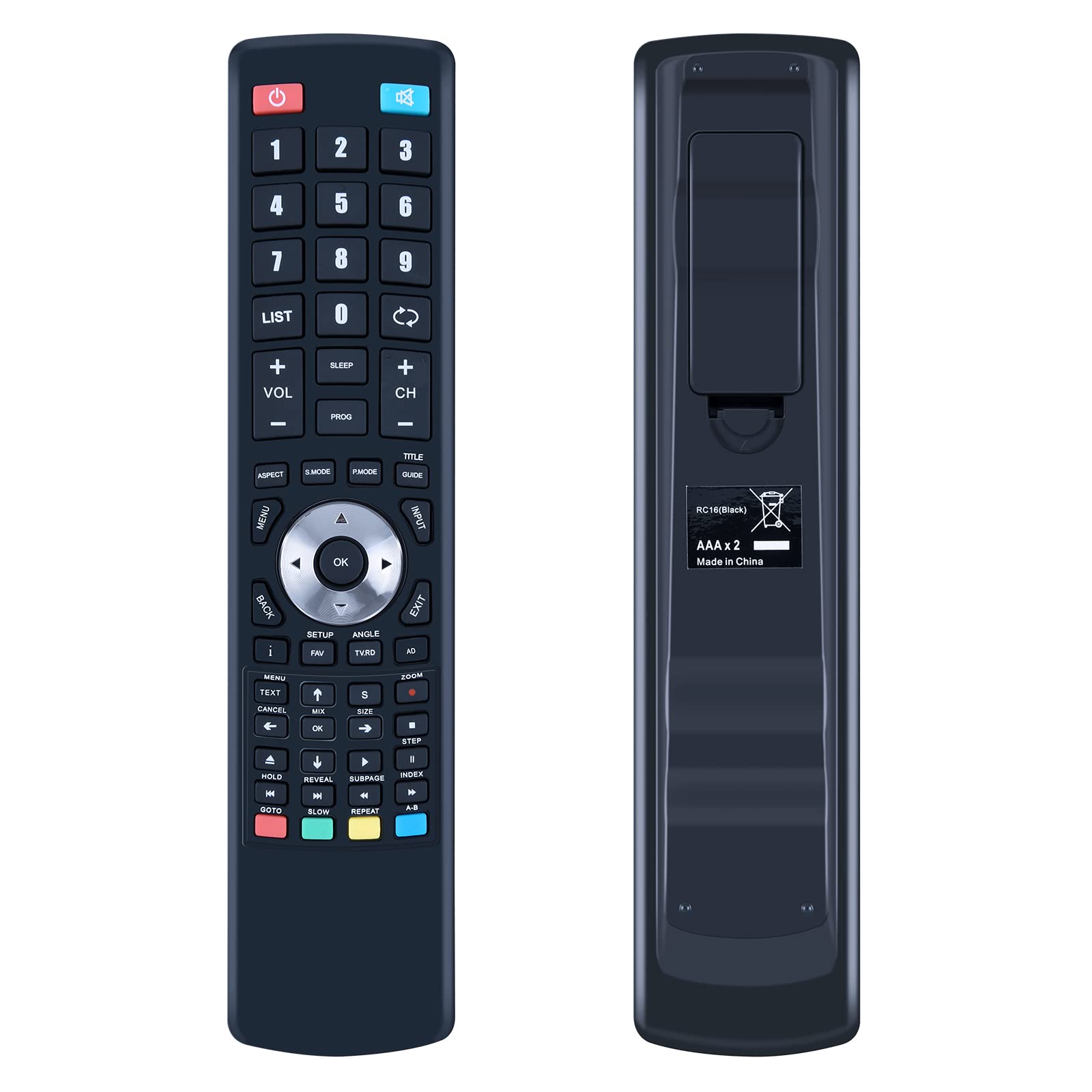 GOUYESHO Remote Control for Logik TV L24LDIB11 L32HED13 L22LDVB21 L24LDVB11 L22LDIB11 L22FEDP12 L32HE23 L24HE21 L26DIGB11 L29HE12 L39FE12 L40FE20 L19DIGB11