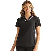 Healing Hands Women's V-Neck Scrub Top Stella with Reflective Trim, Welt Chest Pocket, Moisture Wicking & 360° Stretch HH700
