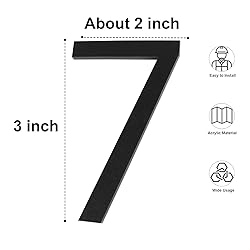 3 Inch Mailbox Numbers and Letters for