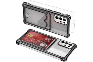 Asuwish Phone Case for Samsung Galaxy S25 Ultra 5G Cell Cover with Tempered Glass Screen Protector and Shockproof Hard Card H