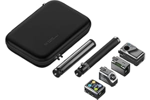 HOZO M-Cube Pro Laser Measuring Tool Combo:4 Modules Build to Adapt, M-Tripod & M-Protection Case, Rechargeable Modular Laser Distance Meter with Bilateral Laser, Digital Scale Roller | Bluetooth App