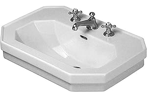 Duravit 0438600000 1930 Series Sink with Faucet Hole and Overflow White