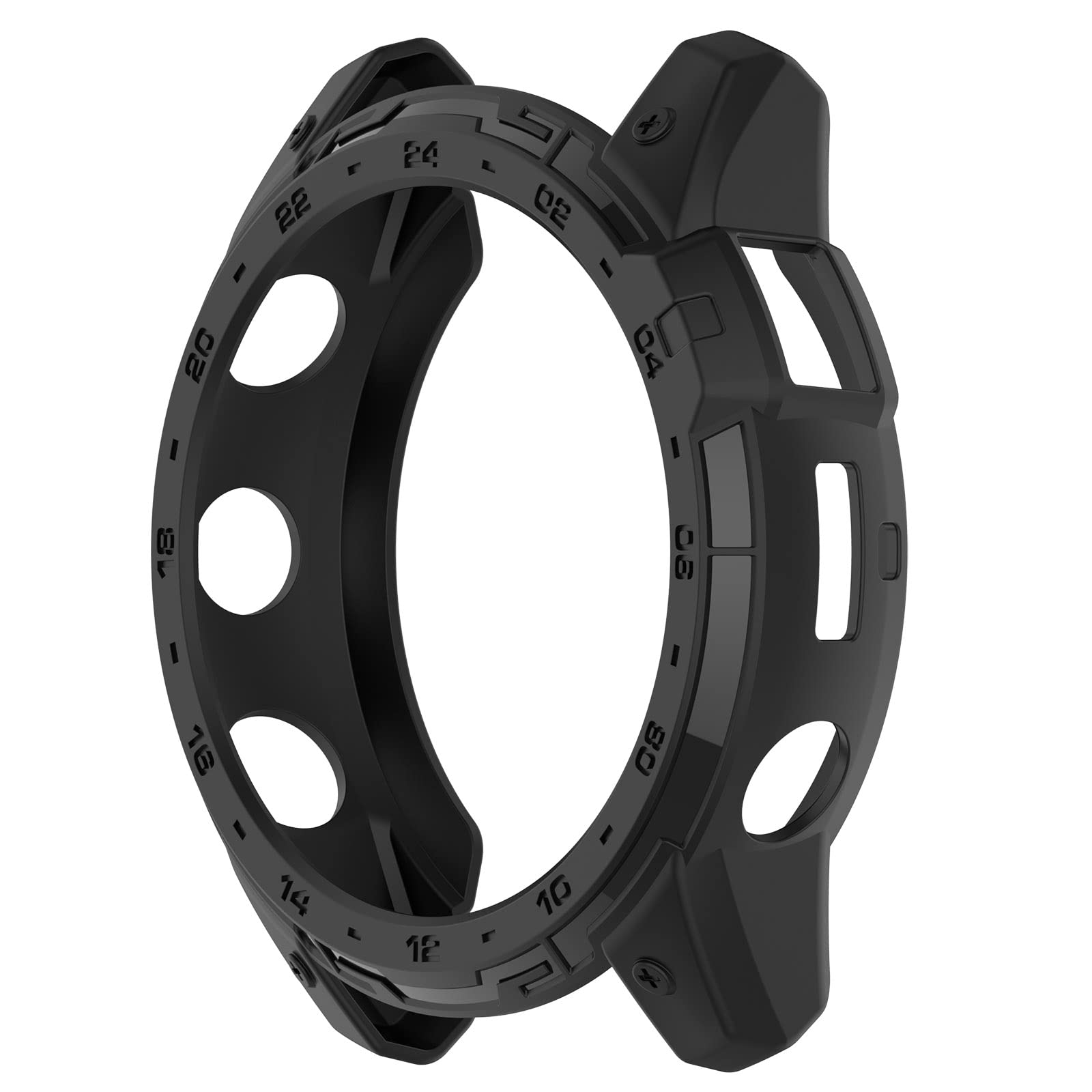 Chofit Cases Compatible with Garmin Tactix 7 Case, TPU Protective Cases Cover Protector Shell Bumper Accessories for Enduro 2/Tactix 7/Tactix 7 Pro Smart Watch (Black)