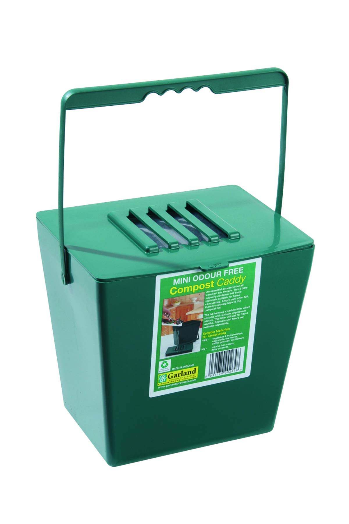 Bosmere Tierra Garden GP118 Odor-Free Compost Caddy, Mini