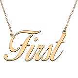 HUAN XUN Customized Custom Simple Any Name Necklace
