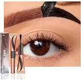 FeiCuiYun Eyebrow Tattoo Peel Off Tint Gel for Women, Red Brown Peel Off Eyebrow Tint with 150&deg;Small Curved Tray, Last Up to 5 Days, Waterproof, Fuller &amp; Defined Looking Brows (03#Red Brown)