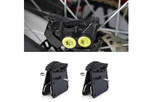 URLWALL 2PCS Brake Pad with Cooling Fin for Sur Ron Light Bee X/S Segway X160 X260 Talaria Sting MX3 R MX4 Shimano H03C, Rear Front Disc Brake Pad Durable Electric Dirt Bike Brake Pads Motorcycle Part