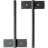 Fittes 14" Heavy-Duty Steel Floating Bench &amp; Shelf Support Bracket Kit 2pk | Sold Steel, Modular Design, Holds Up to 350 Lbs, Designed for Shower Benches and Shelves