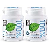 DC24 DAILY CARE 100% Xylitol Gum, No Aspartame, Sugar Free Peppermint Chewing Gum, Natural Flavors, Gluten Free, Vegan, 60 Pieces, Pack of 2