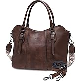 VASCHY Hobo Bags for Women, Vegan Leather Top Handle Satchel Shoulder Purse Handbag Purse with Crossbody Guitar Strap