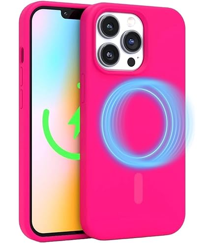 Amazon.com: FELONY CASE - Neon Pink Crystal Clear Phone Case for