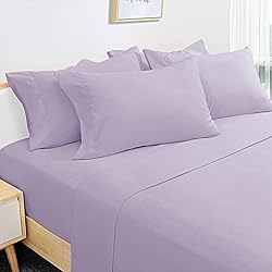 HOMEIDEAS 6 Pieces Lightweight Easy Care Microfiber