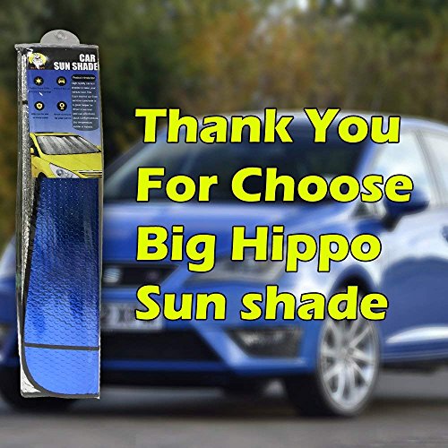 6 Big+Hippo+Windshield+Jumbo+Sunshade+Easy+Shade+Silver