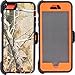iPhone 6s Case,iPhone 6 Phone Case with Belt Clip&with Screen Protector,Vodico Heavy Duty Defender Camo Silicone Protective Cover+Hard Bumper Shockproof Stand Holster Cases for Men/Women (T Orange)
