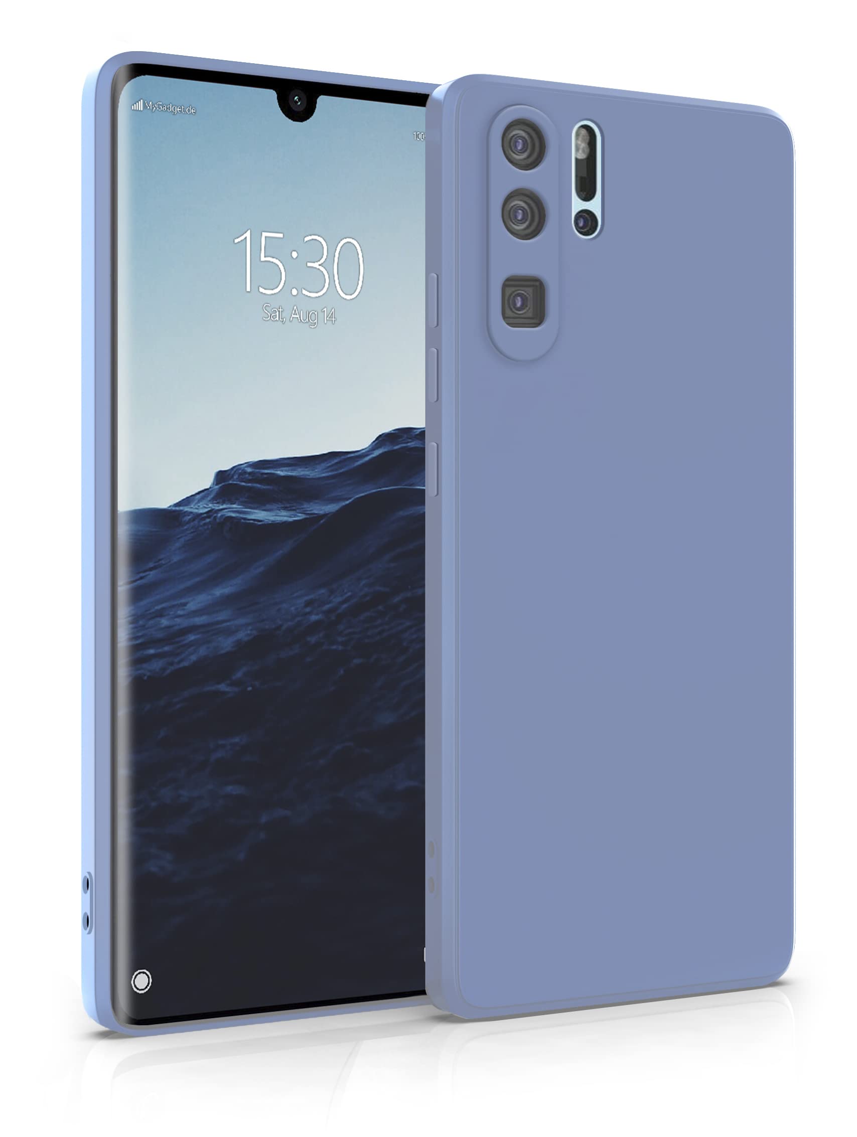 MyGadget Case for Huawei P30 Pro - Cover Ultra Thin TPU - Soft Touch Rubber & Anti-Scratch Shell - Flexible Silicone - Matte Blue — image 1