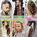 Dreadlock Extensions Syntheic Dreadlocks Handmade Fake Dread Extension for Women Men Reggae Hip-hop Twist Crochet Braiding Long Single Ends Braids Hairpiece 24 inch Black+ Brown 30 Strands