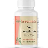 Kan Herbs Company Six GentlePets &ndash; Traditional Chinese Herbal Blend for Dogs and Cats to Support Energy, Digestion, Appetite, and Respiratory Comfort, Herbal Supplement for Pets, 120 Tablets