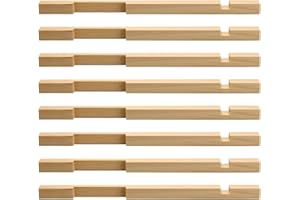 DIICCYO 8 Pcs Beehive Entrance Reducer, 10 Frame Wooden Bee Hive Entrance Reducer, Wood Hive Entrance Protector for 10 Frame Beekeeping Supplies, Keep Warm and Ventilated, Keep Out Honey Robbers