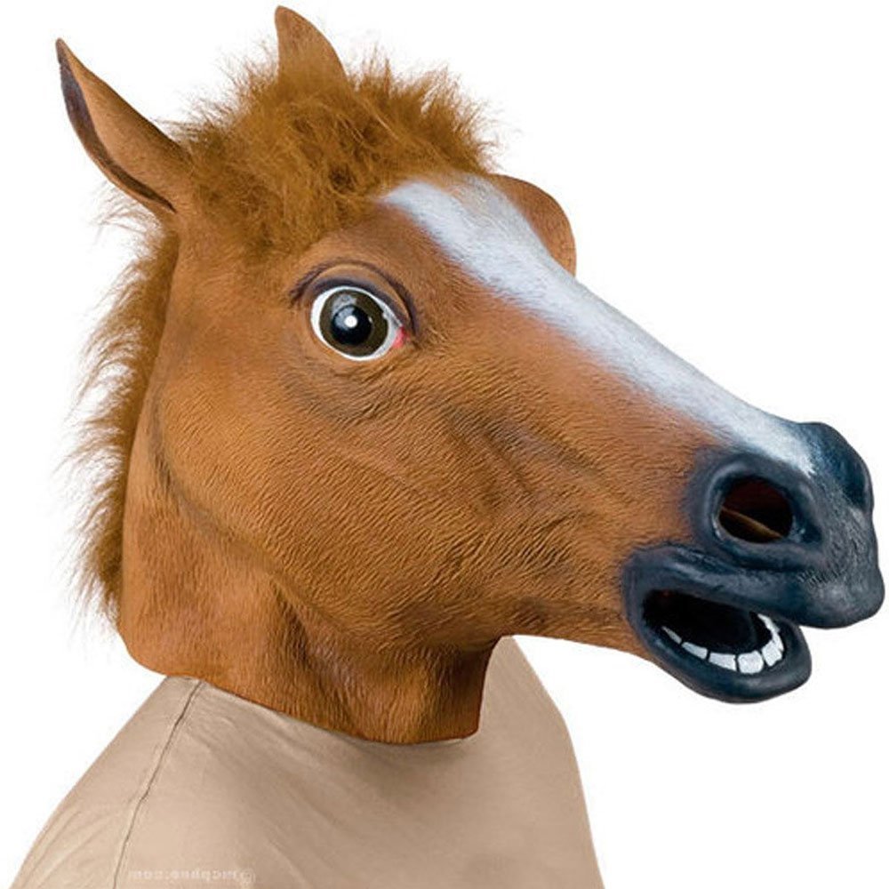 Masque de cheval en latex souple Masques déguisement